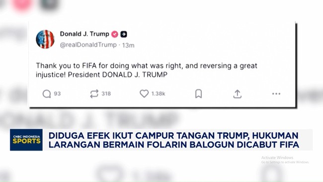 Gara-gara Trump, Larangan Bermain Folarin Balogun Dicabut FIFA
