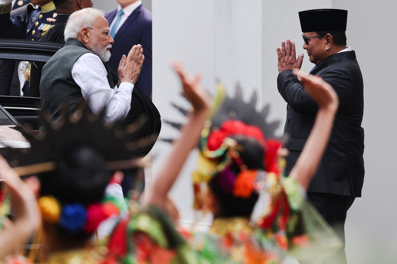 Kunjungan Kenegaraan PM India Narendra Modi, Istana Merdeka, 7 Juli 2026. (REUTERS/Willy Kurniawan)