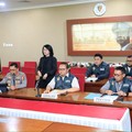 Konferensi pers Kortastipidkor Polri terkait penetapan dua orang sebagai tersangka dalam penyidikan dugaan tindak pidana korupsi pekerjaan konstruksi terintegrasi Engineering, Procurement, Construction and Commissioning (EPCC) pengembangan dan modern