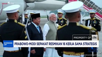 Prabowo - Modi Sepakat Resmikan 16 Kerja Sama Strategis RI-India