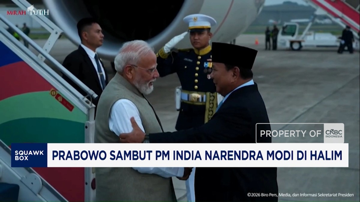 Video: Prabowo Sambut PM India Narendra Modi