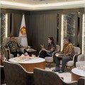 Senior Director of Tokopedia and TikTok E-commerce Indonesia, Stephanie Susilo , Wakil Ketua DPR Sufmi Dasco Ahmad, dan Menteri Ketenagakerjaan (Menaker) Yassierli. (Tangkapan Layar Instagram/Sufmi Dasco)