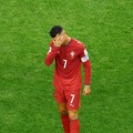 Soccer Football - FIFA World Cup 2026 - Round of 16 - Portugal v Spain - Dallas Stadium, Arlington, Texas, U.S. - July 6, 2026 Portugal's Cristiano Ronaldo looks dejected after the match following their elimination from the World Cup REUTERS/Issei Ka