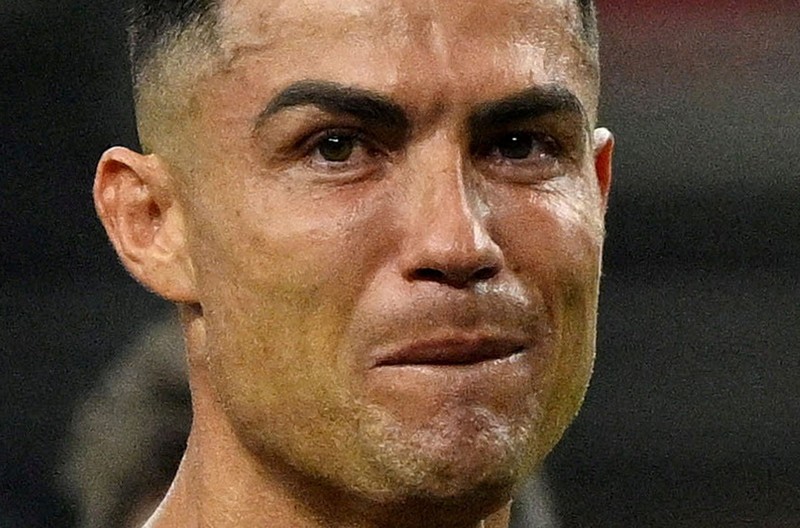 Soccer Football - FIFA World Cup 2026 - Round of 16 - Portugal v Spain - Dallas Stadium, Arlington, Texas, U.S. - July 6, 2026 Portugal's Cristiano Ronaldo looks dejected after the match following their elimination from the World Cup REUTERS/Issei Kato