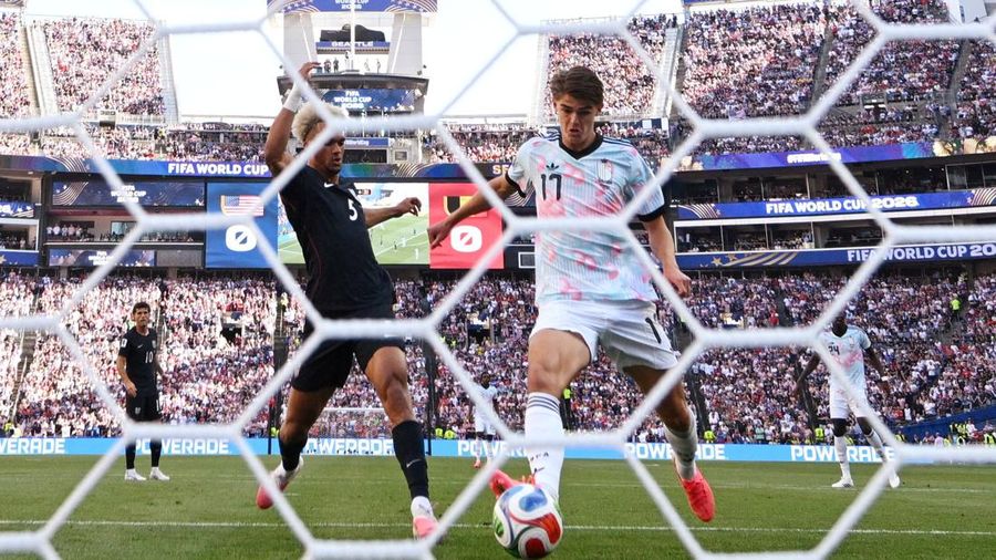Soccer Football - FIFA World Cup 2026 - Round of 16 - United States v Belgium - Seattle Stadium, Seattle, Washington, U.S. - July 6, 2026 Belgium's Charles De Ketelaere scores their first goal IMAGN IMAGES via Reuters/Troy Wayrynen     TPX IMAGES OF