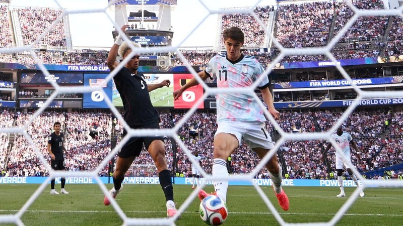 Soccer Football - FIFA World Cup 2026 - Round of 16 - United States v Belgium - Seattle Stadium, Seattle, Washington, U.S. - July 6, 2026 Belgium's Charles De Ketelaere scores their first goal IMAGN IMAGES via Reuters/Troy Wayrynen     TPX IMAGES OF