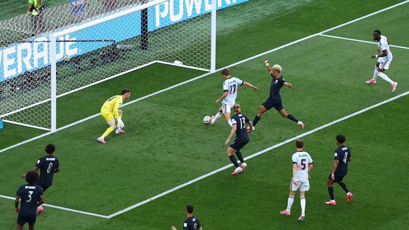 Soccer Football - FIFA World Cup 2026 - Round of 16 - United States v Belgium - Seattle Stadium, Seattle, Washington, U.S. - July 6, 2026 Belgium's Charles De Ketelaere scores their first goal REUTERS/Agustin Marcarian     TPX IMAGES OF THE DAY