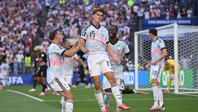 Momen Belgia Pesta Gol di Kandang AS, Charles De Ketelaere Cetak Brace