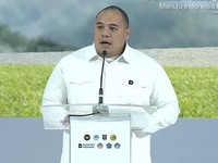 CEO Danatara Investment Management Pandu Patria Sjahrir dalam acara Peresmian Pembangunan PSEL Bali
