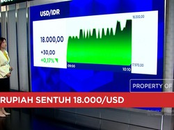 IHSG Melemah Lebih Dari 1% & Rupiah Kembali Sentuh Rp18.000/USD