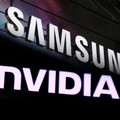 Kolase logo Samsung dan NVidia. (Reuters)
