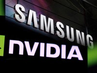 Kolase logo Samsung dan NVidia. (Reuters)
