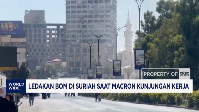 Video: Ledakan Bom di Suriah Saat Macron Kunjungan Kerja