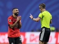 Soccer Football - FIFA World Cup 2026 - Round of 16 - Argentina v Egypt - Atlanta Stadium, Atlanta, Georgia, U.S. - July 7, 2026 Egypt's Mohamed Salah reacts at referee Francois Letexier REUTERS/Paul Childs