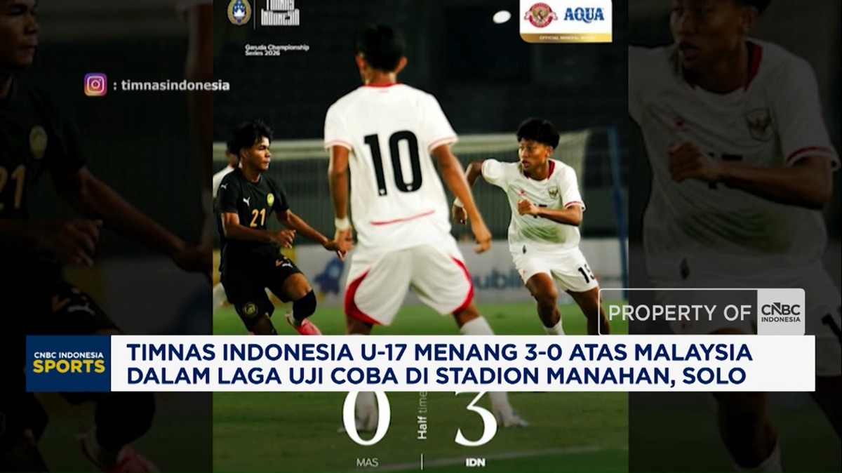 Video: Timnas Indonesia U-17 Menang 3-0 atas Malaysia