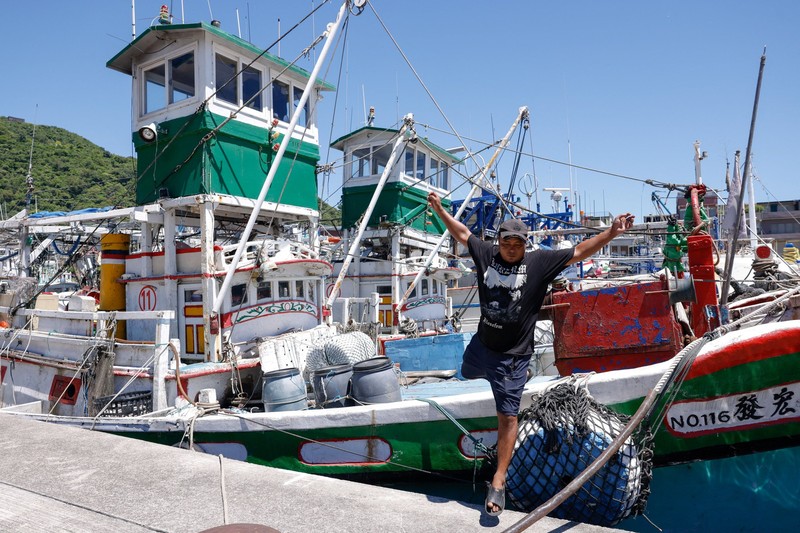 Fishing boats are moored at Suao Port as fishermen take precautions ahead of Typhoon Bavi in Yilan, Taiwan, July 9, 2026. REUTERS/Ann Wang