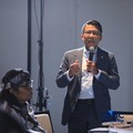 Ketua Komisi XI DPR RI, Mukhamad Misbakhun dalam acara diskusi Coffe Morning CNBC Indonesia berjudul “Kupas Tuntas Aturan Penyeragaman Kemasan Produk Tembakau” di Park Hyatt Jakarta, Kamis, (9/7/2026). (CNBC Indonesia/Tri Susilo)