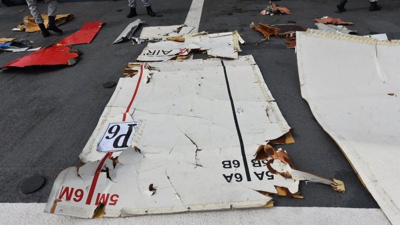 The wreckage of the K2 Airways Boeing 737 cargo plane that crashed in the Arabian Sea, found and retrieved by Pakistani rescuers, according to Pakistan Airports Authority, in this handout image released on July 8, 2026. Pakistan Airports Authority via Facebook/Handout via REUTERS    THIS IMAGE HAS BEEN SUPPLIED BY A THIRD PARTY. NO RESALES. NO ARCHIVES. MANDATORY CREDIT.