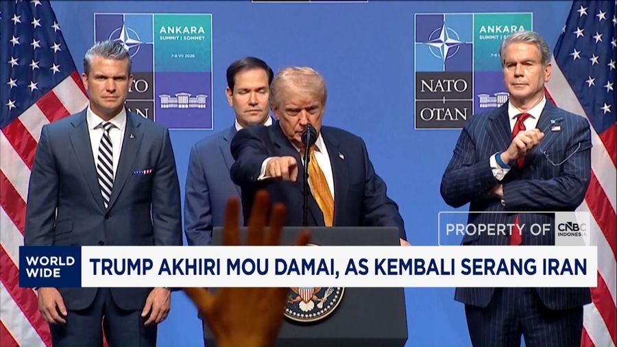 Trump Akhiri MoU Damai, AS Kembali Serang Iran