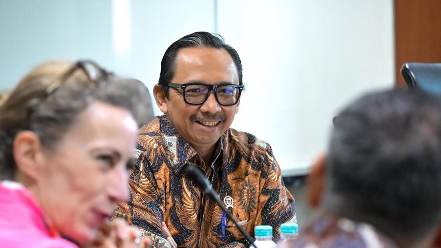 Wakil Menteri Keuangan, Juda Agung menerima perwakilan Credit Agricole CIB yang berkunjung di kantor Kementerian Keuangan, Jakarta, Kamis (9/7/2026). (Instagram/juda_agung)