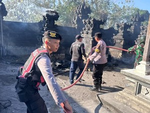 9 Palinggih Pura di Nusa Penida Hangus Terbakar, Kerugian Rp 1,5 Miliar