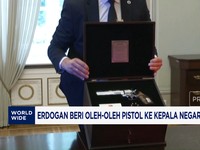 Erdogan Beri Oleh-oleh Pistol ke Kepala Negara Usai KTT NATO