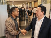 Garibaldi (Boy) Thohir dan Ketua Umum Kamar Dagang Industri (KADIN), Anindya Bakrie. (Dok. Detikcom/Andi Hidayat)