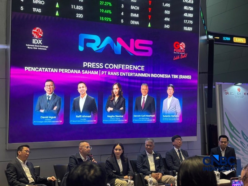 IPO RANS dihadiri sejumlah tokoh penting, seperti Haji Isam, Boy Thohir, hingga Anindya Bakrie. (Dok. Mentari Puspadini)
