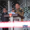 Jaksa Agung Muda Bidang Tindak Pidana Khusus (Jampidsus), Febrie Adriansyah menyampaikan keterangan saat konferesi pers di Gedung Jampidus, Kejaksaan Agung, Jakarta, Jumat (10/7/2026). (CNBC Indonesia/Faisal Rahman)