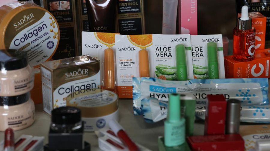 Merek kosmetik ilegal atau tanpa izin edar (TIE). (Dok. Kemenkes)
