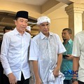 Presiden ke-7 RI Joko Widodo (Jokowi) saat tiba di kediaman Rachmat Gobel di kawasan Jalan Soepomo, Jakarta, Jumat (10/7/2026). (CNBC Indonesia/Elga Nurmutia)
