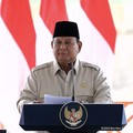 Foto: Presiden Prabowo Subianto menyampaikan sambutan jelang peresmian lima bendungan di Indonesia bertempat di Kabupaten Lombok Barat, Provinsi Nusa Tenggara Barat, Jumat (10/7/2026). (Tangkapan Layar YouTube Sekretariat Presiden)