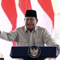 Presiden Prabowo Subianto menyampaikan sambutan jelang peresmian 5 Bendungan di Indonesia, Lombok Barat, Jumat (10/7/2026). (Tangkapan Layar Youtube/Sekretariat Presiden)