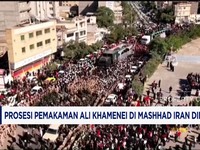 Prosesi Pemakaman Ali Khamenei di Mashhad Iran Dimulai