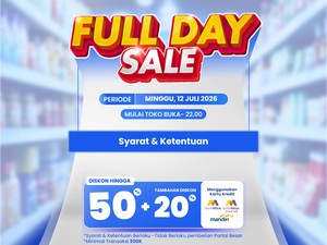 Serbu Transmart Full Day Sale 50% + 20%! Produk Elektronik Banting Harga