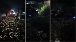 Truk Singkong Vs Truk Pasir Adu Banteng di Lampung, 3 Orang Tewas