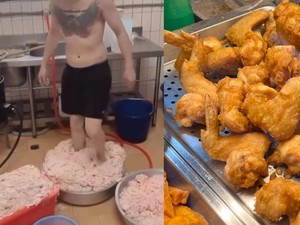 Auto Jijik! Video Karyawan Injak Kulit Ayam Mentah Bikin Restoran Dihujat