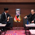 Menteri Luar Negeri Republik Indonesia, Sugiono melakukan pertemuan dengan Menteri Luar Negeri Iran, Y.M. Seyyed Abbas Araghchi. (Dok. Kemlu)