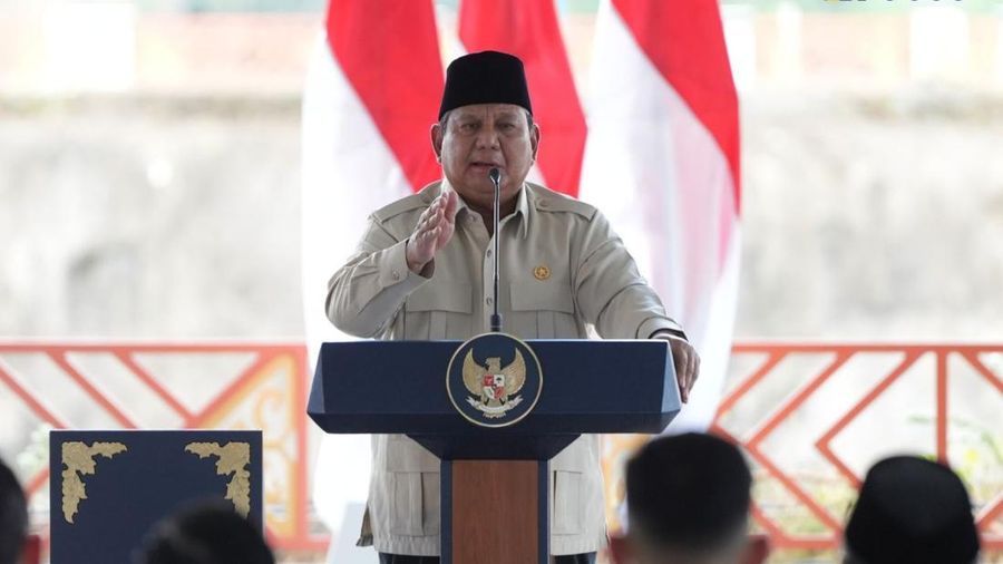 Presiden Prabowo Subianto meresmikan lima bendungan yang berlangsung di Bendungan Meninting, Kabupaten Lombok Barat, Nusa Tenggara Barat, Jumat (10/7/2026). (Dok. Kementerian PU)