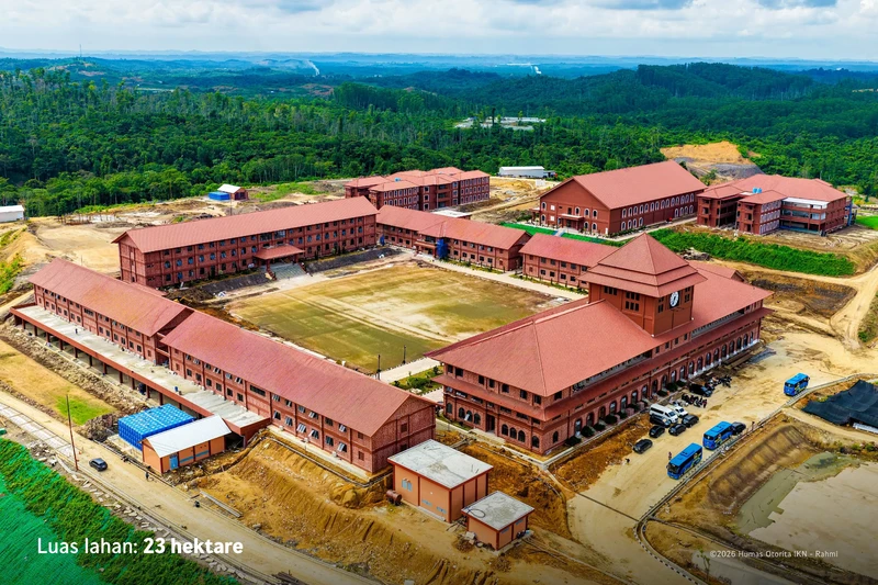 Angkatan pertama SMA Taruna Nusantara Kampus Ibu Kota Nusantara (IKN) mulai tiba di Nusantara pada Kamis (9/7/2026). (Dok. Humas Otorita IKN)