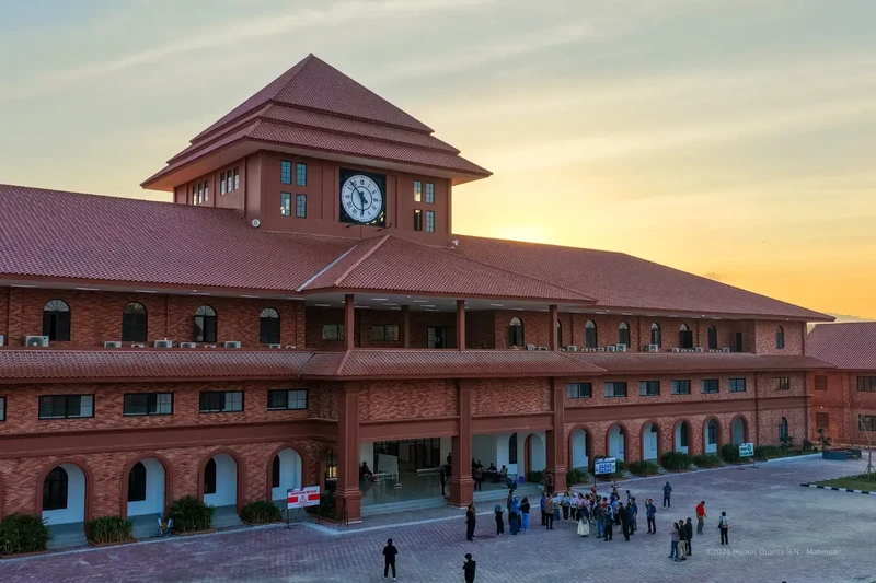 Angkatan pertama SMA Taruna Nusantara Kampus Ibu Kota Nusantara (IKN) mulai tiba di Nusantara pada Kamis (9/7/2026). (Dok. Humas Otorita IKN)