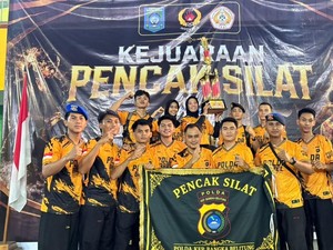 PS Bhayangkara Polda Babel Sabet Emas di Kejuaraan Pencak Silat
