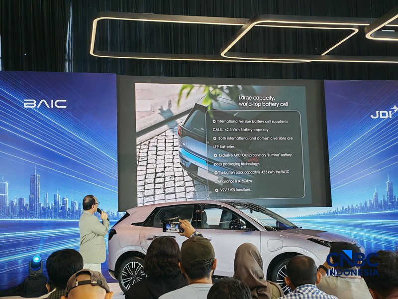 Peluncuran BAIC T1 di BAIC Alam Sutera, Kamis (9/7/2026). (CNBC Indonesia/Ferry Sandi)