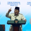 Presiden Prabowo Subianto saat menyampaikan sambutan dalam Puncak Peringatan Hari Koperasi ke-79 Tahun 2026, Jakarta, Minggu (12/7/2026). (Tangkapan Layar Youtube/Sekretariat Presiden)