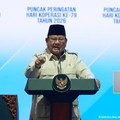 Presiden Prabowo Subianto saat menyampaikan sambutan dalam Puncak Peringatan Hari Koperasi ke-79 Tahun 2026, Jakarta, Minggu (12/7/2026). (Tangkapan Layar Youtube/Sekretariat Presiden)