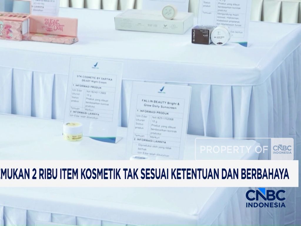 BPOM Temukan 2.000 Item Kosmetik Tak Sesuai Ketentuan dan Berbahaya