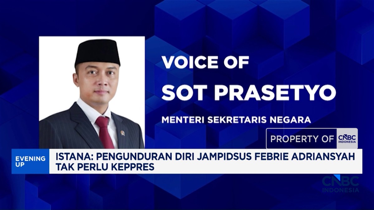 Video: Istana: Pengunduran Diri Jampidsus Febrie Tak Perlu Keppres