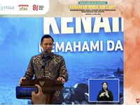 Menteri Koordinator Bidang Infrastruktur dan Pembangunan Kewilayahan, Agus Harimurti Yudhoyono (AHY) dalam acara Dialog Kebijakan Nasional Kenaikan Muka Air Laut di Jakarta, Senin (13/7/2026). (Tangkapan layar youtube Bappenas RI)