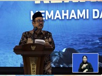 Menteri Perencanaan Pembangunan Nasional (PPN) atau Kepala Badan Perencanaan Pembangunan Nasional (Bappenas) Rachmat Pambudy dalam acara Dialog Kebijakan Nasional Kenaikan Muka Air Laut di Jakarta, Senin (13/7/2026). (Tangkapan layar youtube Bappenas