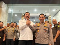Pertemuan antara Kapolri dan Jaksa Agung di Kantor Kejagung, Jakarta, Senin (13/7/2026). (Dok. Detikcom/Rumondang Naibaho)